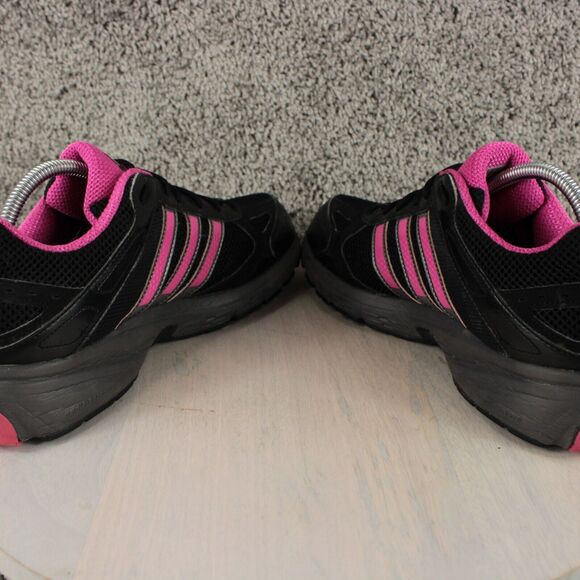 Adidas Running Sneakers Womens 11 Black pink Athletic Shoes V21940 - Picture 8 of 11